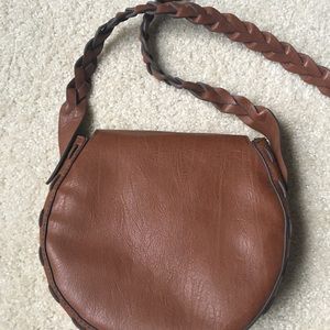Brown leather purse